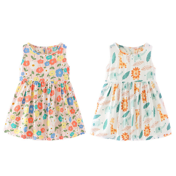 IC Baby Girl Casual Dress Kesäjuhla Hihaton Mekko