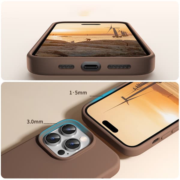 IC Neste silikonikuori iPhone-sarjalle, sopii iPhone14 pro max