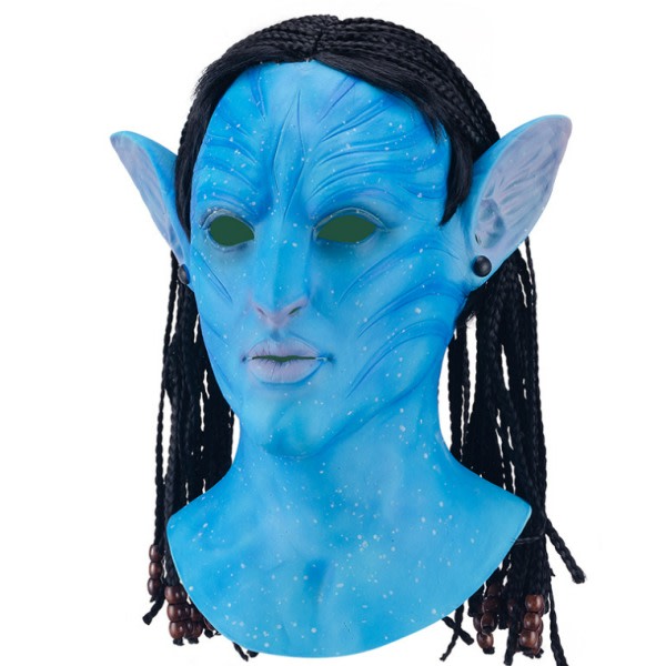 IC Halloween-maske latex-hodeplagg lysende samme Avatar-hodeplagg rollespill bardans COS (kvinnelige modeller)