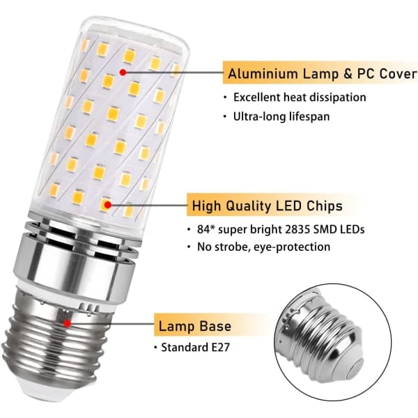 IC NOE E27 Mais LED 12W Cool White 6000K, 1450LM, 360° Li