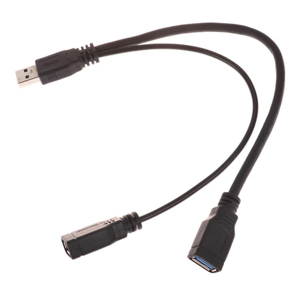 IC Ny USB 3.0 A 1 uros naar 2 poorten Data Hub Power Ex