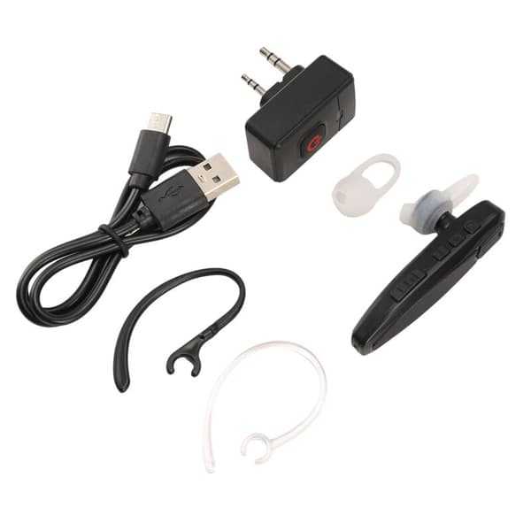 Trådløs Walkie Talkie Bluetooth PTT Headset Håndfri Øretelefon K Stik til Mikrofonadapter