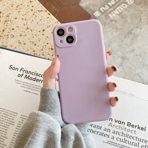 iPhone-serien Straight Edge silikondeksel med imitert væske iPhone14