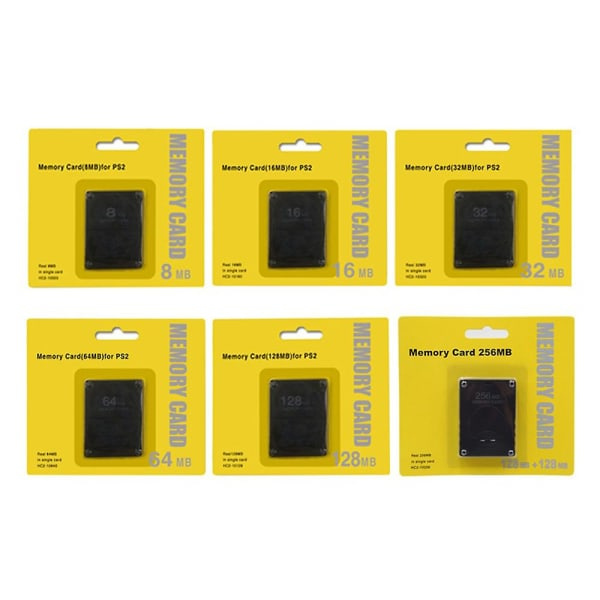 IC PS2 64Mt muistikortti PS2 128Mt muistikortti PS2 32Mt 16Mt PS2