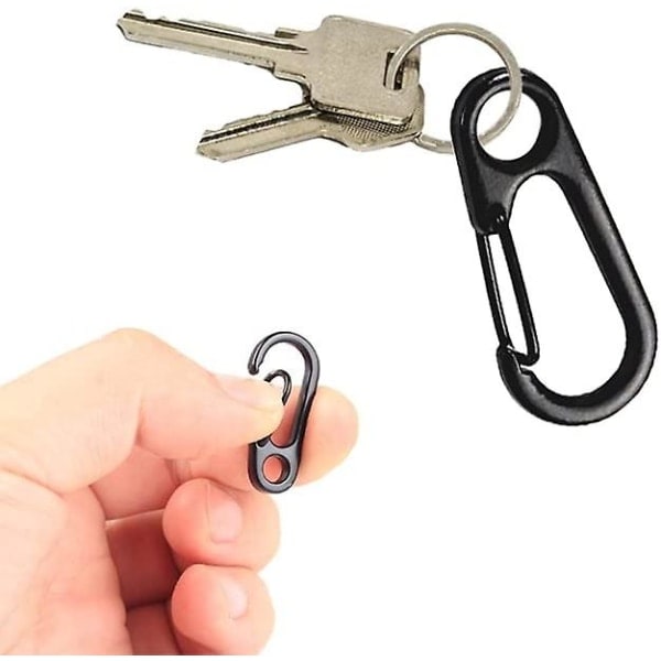5 stycken Mini Karbinhakar, Fjäderbelastade Karabinkrokar Nyckelring, Mini Karabinkrokar, För Camping, Vandring IC