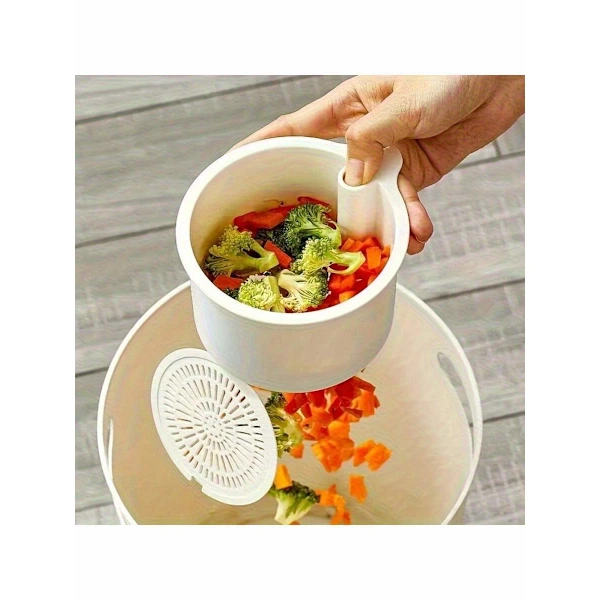 Self-cleaning sink strainer with push function and removable base - Heavy-duty ABS plastic kitchen drain strainer, dishwasher Green Green