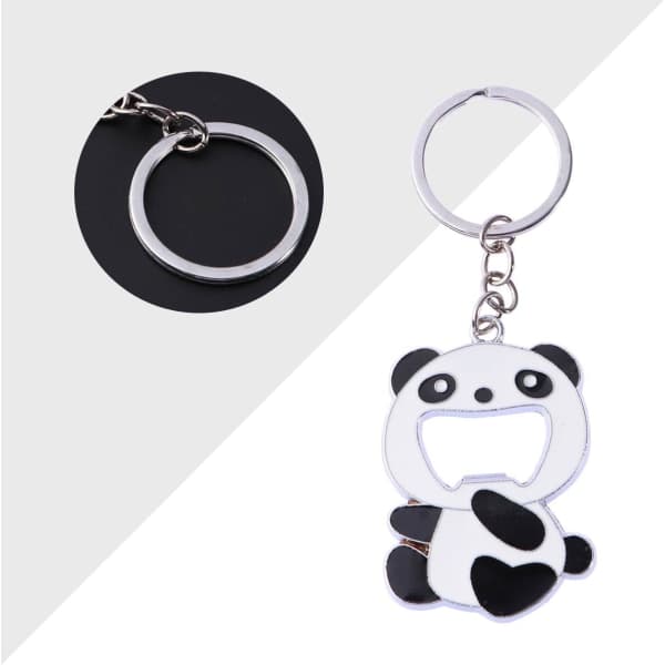 Panda nøglering, sød flaskeåbner, multifunktionel nøglering IC