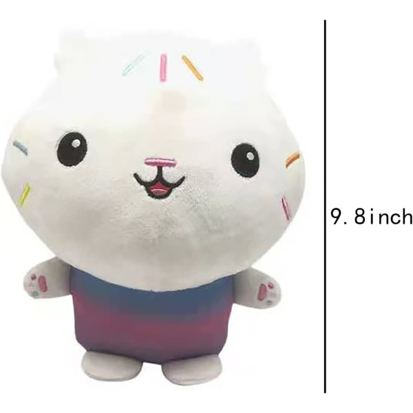 IC Gabbys dockhus, 9,8 tum Purr-ific plyschleksak (Cakey Cat)