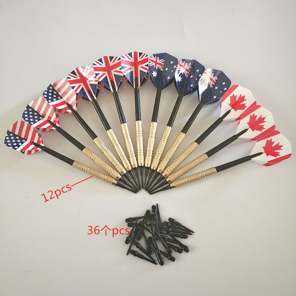 12 st Professionellt Soft Tip Dart Set med extra spetsar