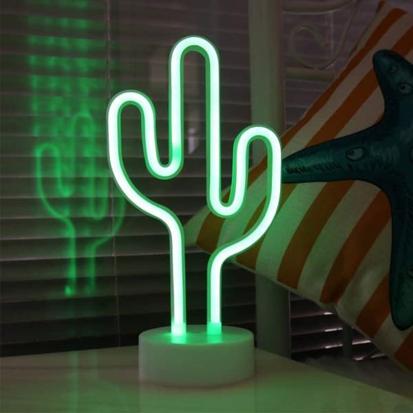 IC Cactus Neonljusskylt, Dekorativ LED Neon Batteridriven