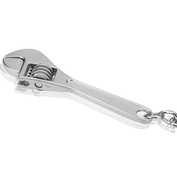 Mini zinklegeringsnøgle nøglering Justerbar skruenøgle nøglering metal nøglering IC