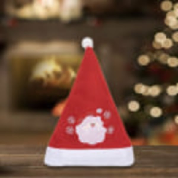 Julehatte Nissehatte Plysj Nissehatte Claus Jul 3 stk 11,6\"x15,2\"