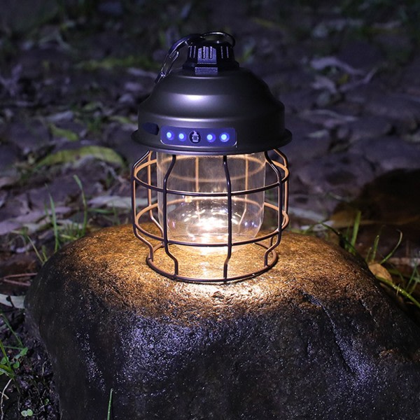 IG LED campinglykta, oppladningsbar hengande utendørs, for camping Elegant