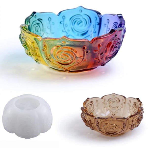 IC 1st Rose Förvaringsskål Form DIY Blommönster Förvaringsskål Mirr