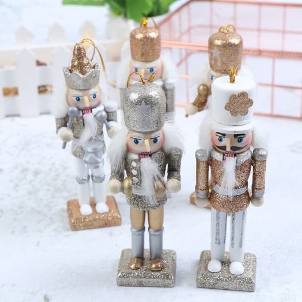IC 1 stk 12cm Tre Nøtteknekker Solid Figur Modell Dukke Ha fargerik 1stk