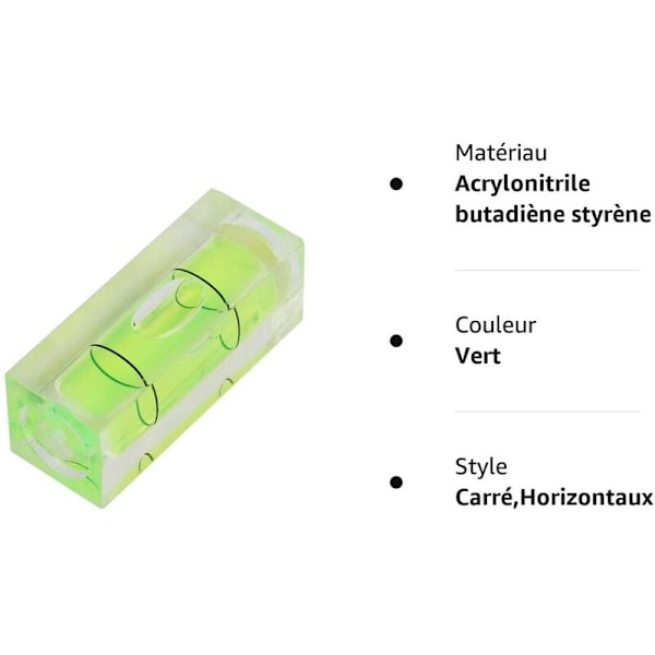 5 st 15×15×40mm Fyrkantig Mini Vattenpass Litet Vattenpass