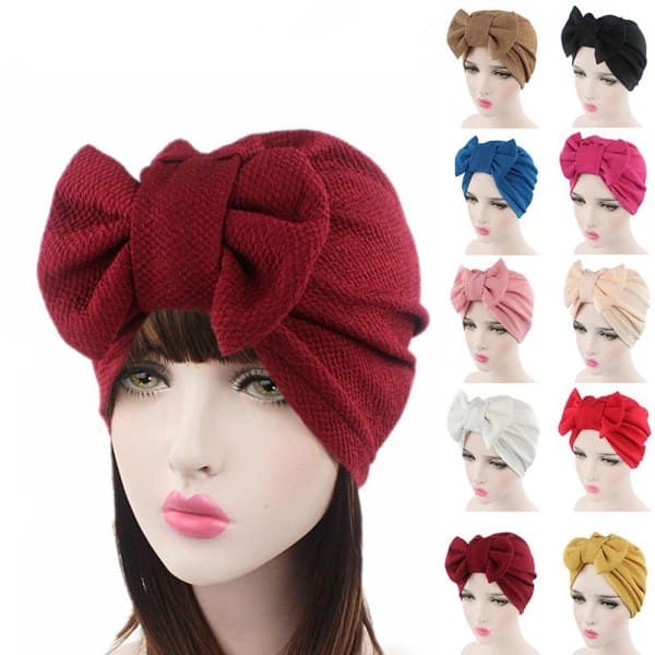 Hatt Kemo Cap Rosett Turban Motorhette VIN RØD