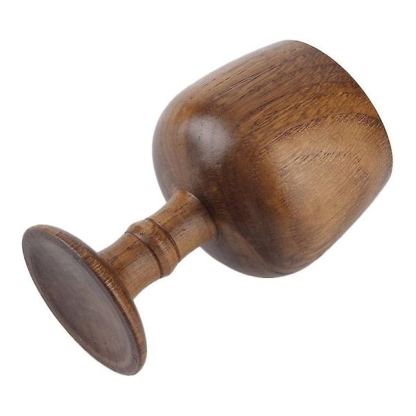 Vintage trävin- och tedryckesbägare kopp hög