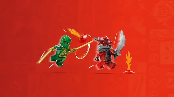 LEGO NINJAGO Lloyds pull-back racerbil byggesæt med 2 minifigurer til børn fra 7 år, 181 dele