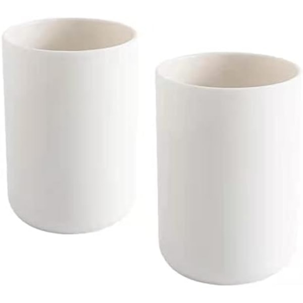 2-pack tandkoppar, tandborsthållare för badrum, kopp, plast