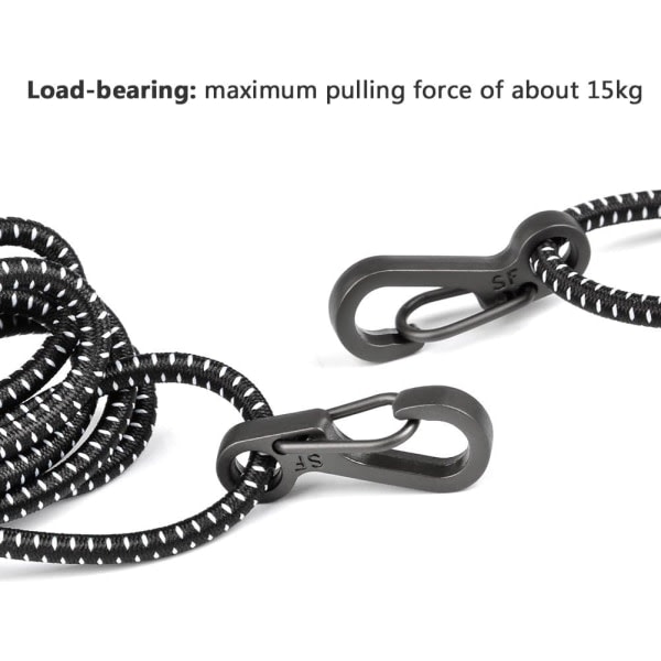 IC-set med 10 mini-karbinhakar för klätteräventyr - Nyckelring - Maxvikt 15 kg - Hängande tillbehör att förlänga, Animal Edc