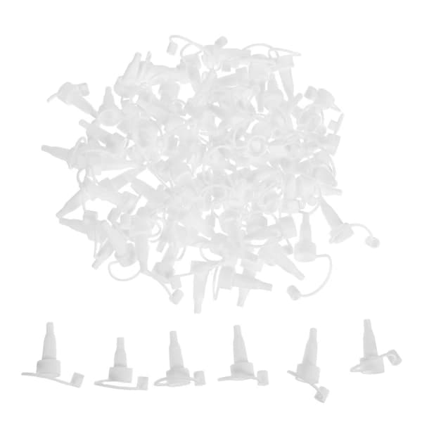 500 pcs Lab Vial Dropper Tip: Glass Ampoule Replacement Plastic Dropper Nozzle - 1x500 1x500