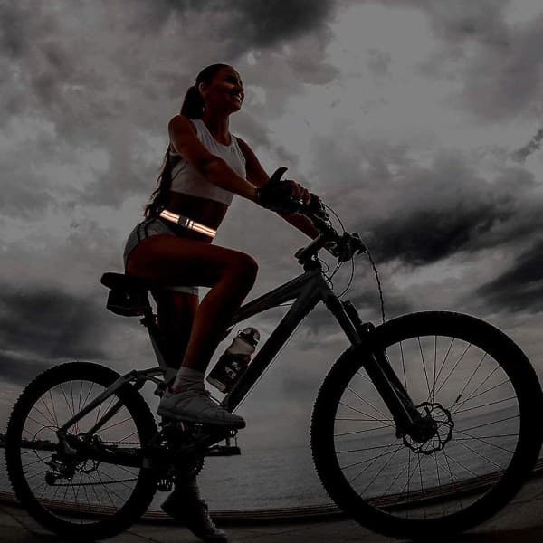 2 stk reflekterende belter eller stropper, militærbelte, reflekterende utstyr