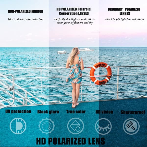 IC NOE Polariserte Clip-On Solbriller Bågløse Oppfellbare Linser