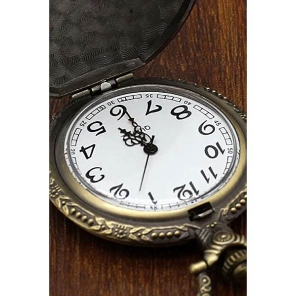 IC Watch Kvartsklokke for menn Planet Dial Halskjede Klokke gave