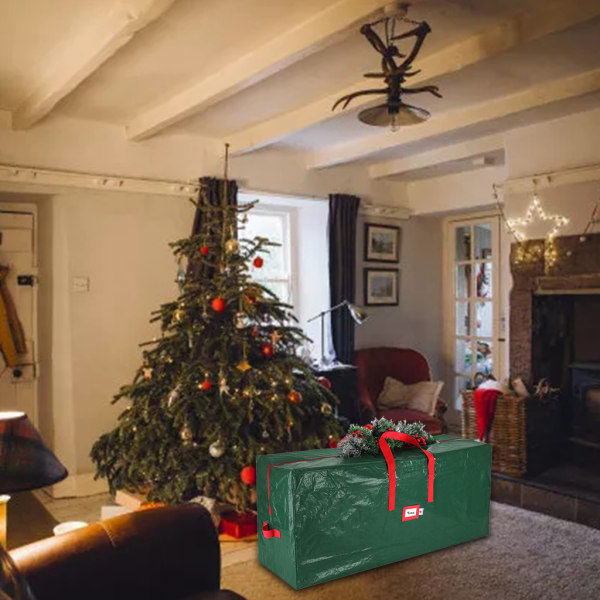 IC Joulukuusi Vedenkestävä Joulukuusen Säilytyskassi Xmas Ulkokäyttöön Pehmustettu Kassi 165,1*38,1*76,2CM
