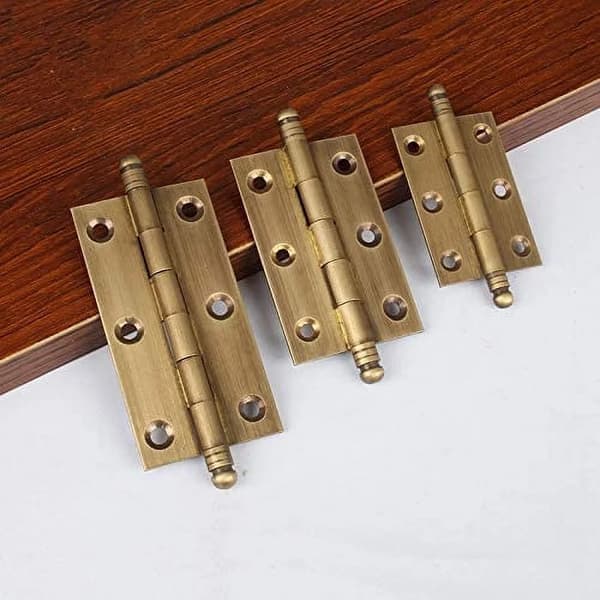 2-pak dekorative stabelhængsler til køkkenskabsdøre, antik messing bronze finish 2 Inch