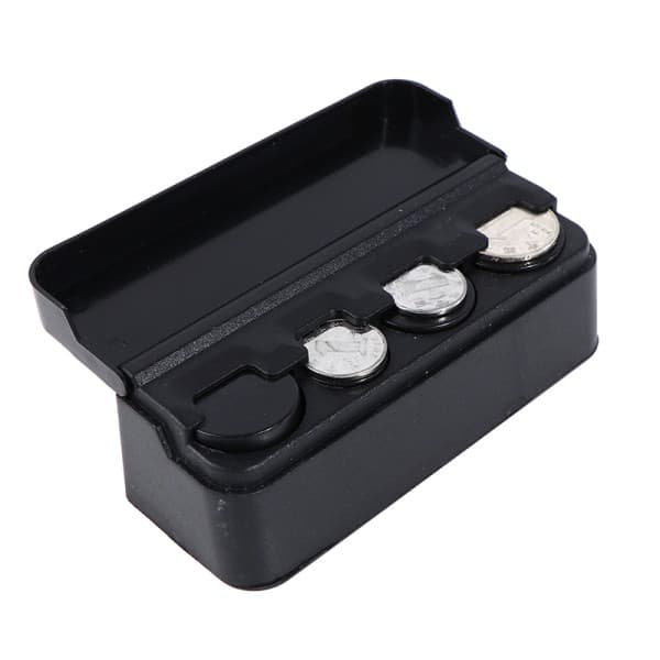 IC Auto Coin Holder Förvaringsbox Case Auto Coin Spargris