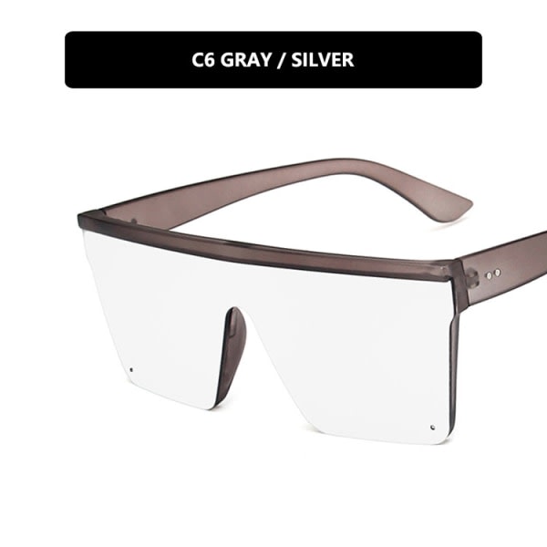 IC Trendiga solglasögon med stora bågar Grey