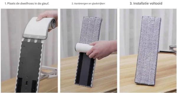 10-pack moppersättningsdynor 33x12 cm mikrofiber våt/torr mopprefill för 11-13 tums platta moppar, tvättbara golvrengöringsdynor