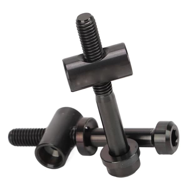 RISK M5 X 40mm 2 ST Sort Cykelsadelpindsklemmebolt DIY Erstatningsdele