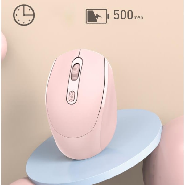 IC Trådløs Mus Oppladbare Dual Mode Bluetooth 5.1+2.4G PC Bærbar Datamaskin Mus Svart