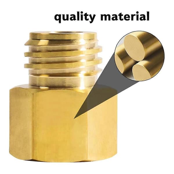 CO2 Cylinder Adapter til Quooker Cube til TR21-4 Konverteret til Quooker Cube Tank TR21-3, Messing Quook Yellow  Red