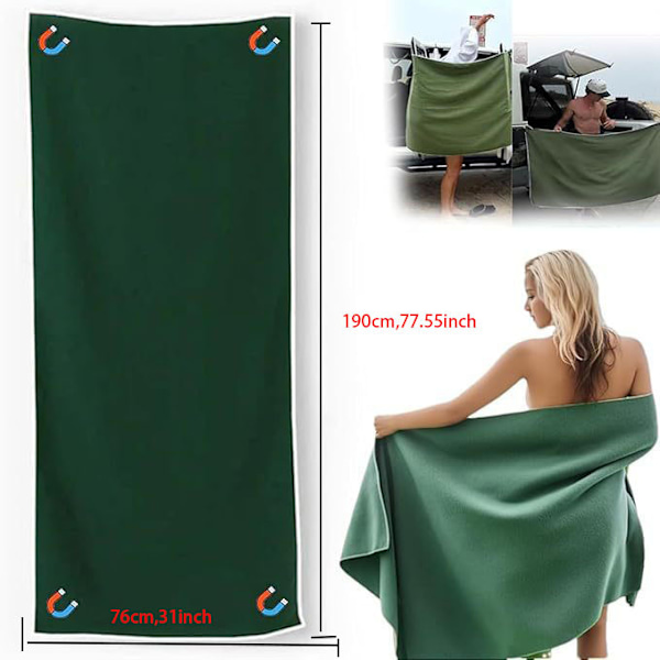 Magnetisk badehåndkle for utendørs bruk 【Magnetic bath towel】white