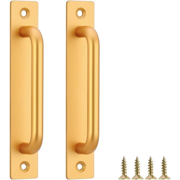 Dørgreb med 2 knapper, aluminiumlegering, velegnet til skabe, skuffer, sminkbord (guld, hul afstand: 160MM) GroupM
