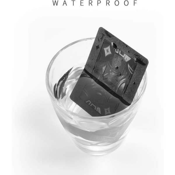 IC SolarMatrix Kortspil Poker - Vandtæt Plast Sort Diamant