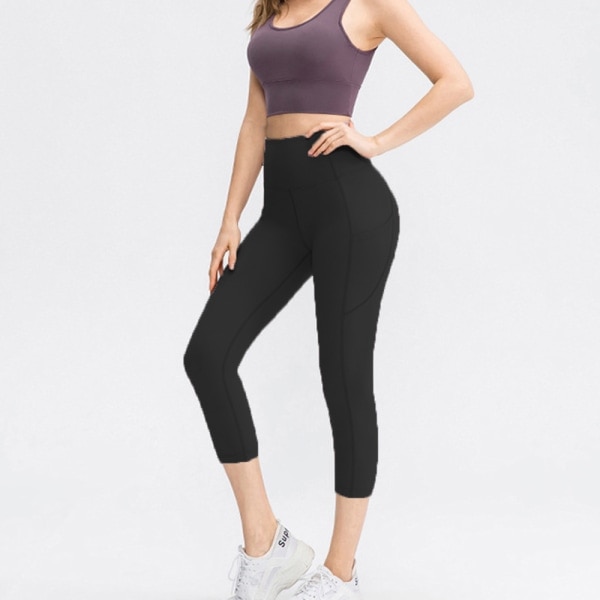 IC Yogabyxor med hög midja för kvinnor, löparbyxor för träning