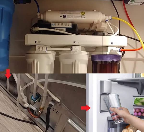 Kylskåpsvattenledningssats 10M Universal Kylskåpsvattenslang med kopplingar och avstängningsventil för ismaskin och vattendispenser, Vit
