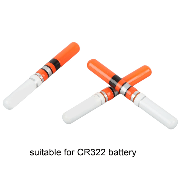 IC CNE 3 stk Cylindrisk Natfiskeri LED Flyde (RØD)