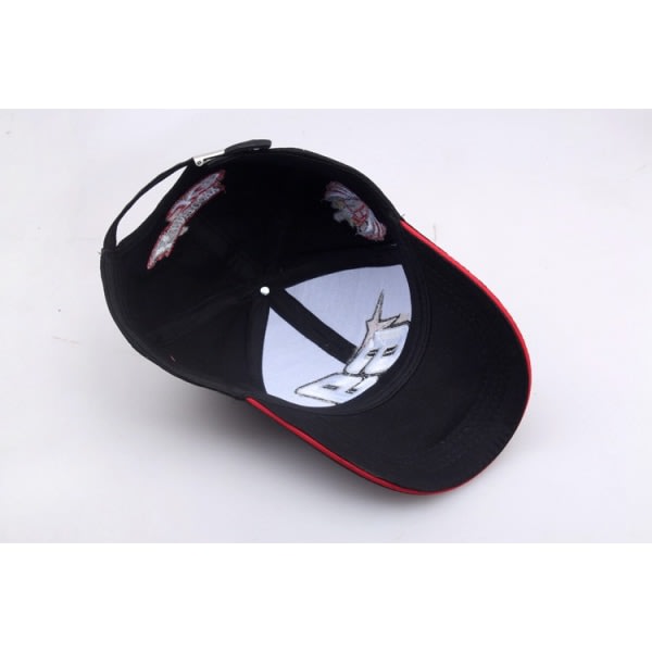 IC Moto Gp Motorcycle No.69 Nicky Hayden Racer Racing Cap Broderad cap Utomhussport Keps-svart