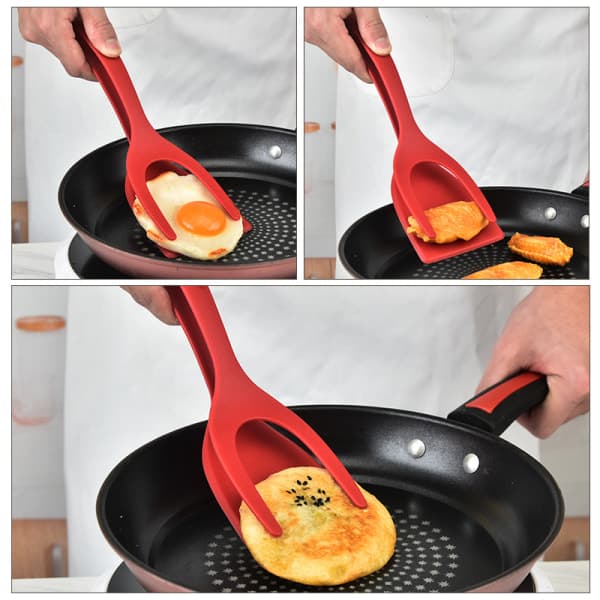 Non-stick matklype 2 i 1 silikonbrødklype (svart)