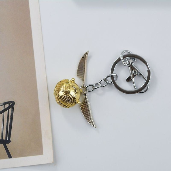 Nøkkelring Heavy Duty Nøkkelring Bil Nøkkelringer Metall Karabinhake Nøkkelringer Harry Potter Gull Snitch Nøkkelring IC