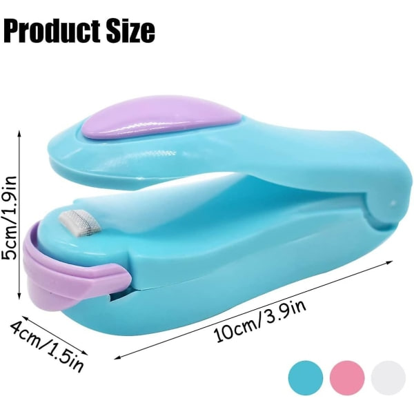 3 stk plastposeforsegler, bærbar poseforsegling Plast varmeforsegler matvakuumforsegling maskin Bærbar