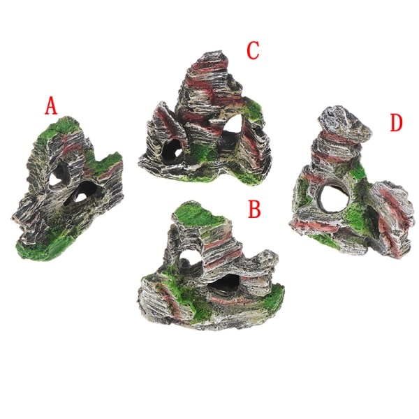 IC Mountain View Akvarium Stein Grotte Trebro Fiske Tank Ornament C