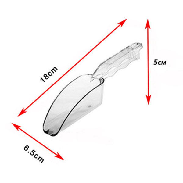IG Polykarbonaatti Plast Ice Scoop Klar Ice Scoop Används för mat