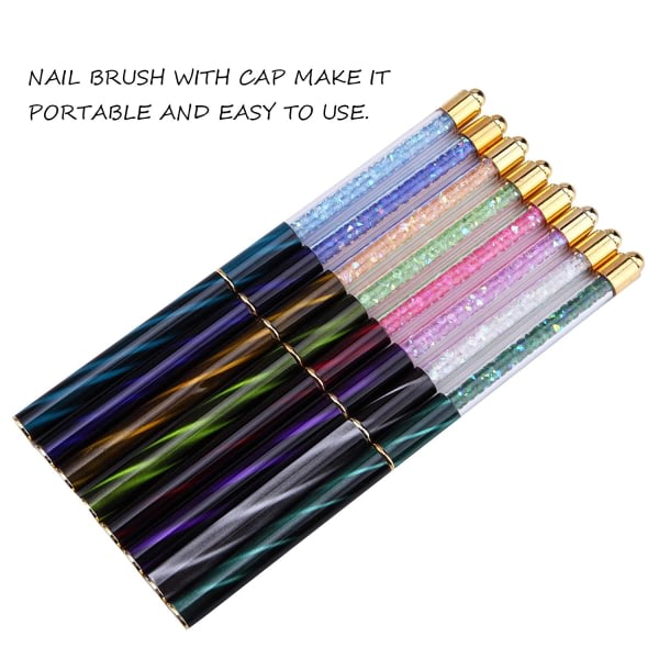 IG Professionell akryl Nail Brush Builder UV Gel Nagelborste Set